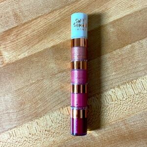 Sweet and Shimmer lip gloss 4 different color compact tube